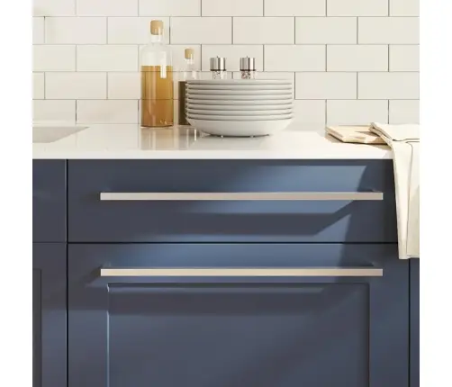 Spintelės Rankenėlės, 5Vnt., Sidabrinės, Nerūdijantis Plienas