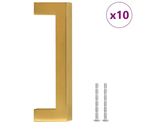 Kapi Käepidemed 10 Tk, Kuldne, 96 Mm, Roostevaba Teras