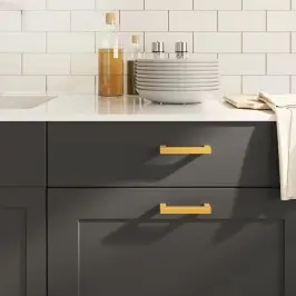 Kapi Käepidemed 10 Tk, Kuldne, 96 Mm, Roostevaba Teras