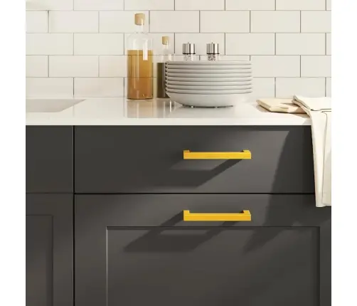 Skapja Rokturi, 10 Gab., Zelta, 128 Mm, Nerūsējošais Tērauds Vidaxl