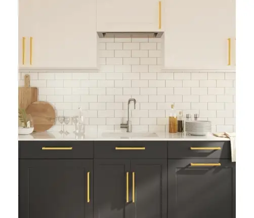 Spintelės Rankenėlės, 5Vnt., Auksinės, Nerūdijantis Plienas