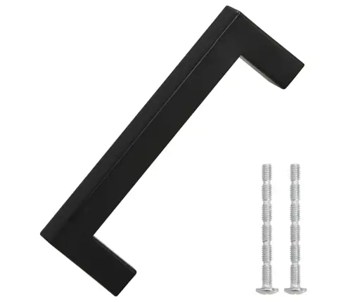 Kapi Käepidemed 10 Tk, Must, 96 Mm, Roostevaba Teras