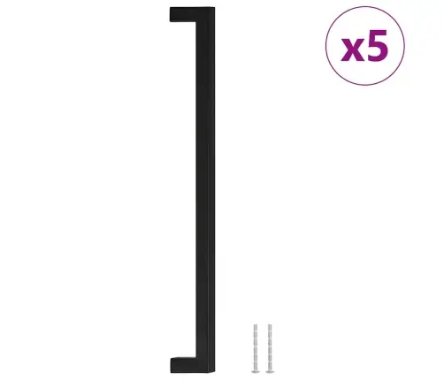 Kapi Käepidemed 5 Tk, Must, 320 Mm, Roostevaba Teras