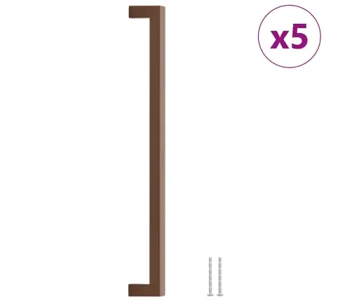 Kapi Käepidemed 5 Tk, Pronks, 320 Mm, Roostevaba Teras