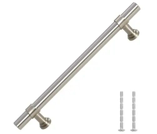 Spintelės Rankenėlės, 10Vnt., Sidabrinės, Nerūdijantis Plienas