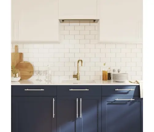 Spintelės Rankenėlės, 5Vnt., Sidabrinės, Nerūdijantis Plienas