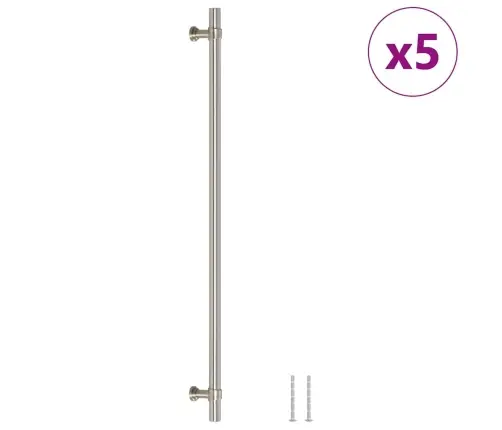 Kapi Käepidemed 5 Tk, Hõbedane, 320 Mm, Roostevaba Teras