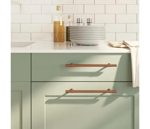 Spintelės Rankenėlės, 5Vnt., Bronzinės, Nerūdijantis Plienas