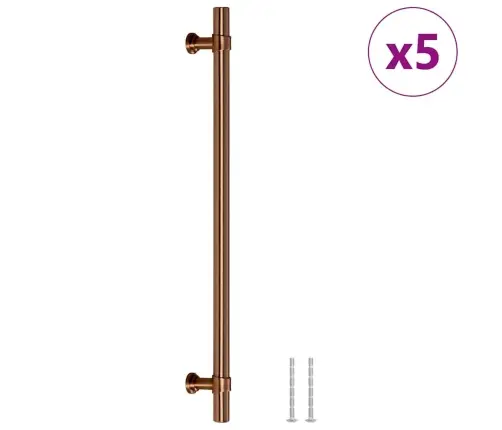 Kapi Käepidemed 5 Tk, Pronks, 224 Mm, Roostevaba Teras