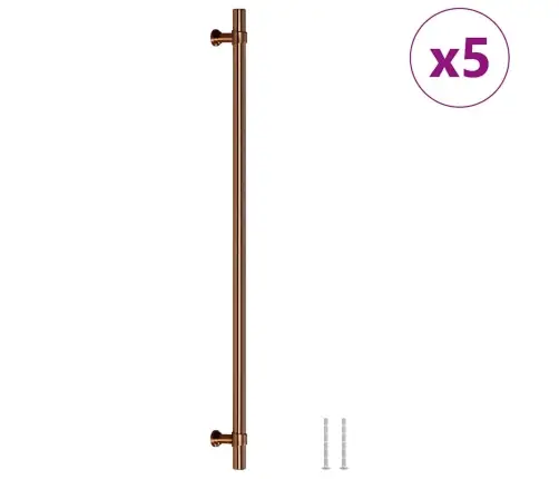 Spintelės Rankenėlės, 5Vnt., Bronzinės, Nerūdijantis Plienas