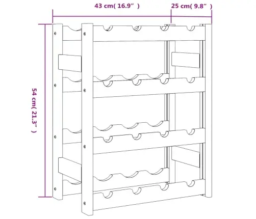 Veiniriiul 16 Pudelile, Hall, Männipuit