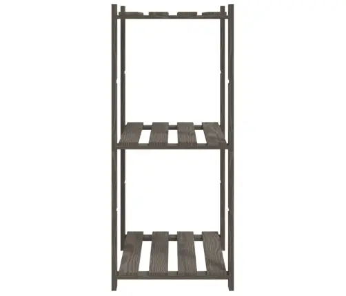 3-Korruseline Hoiuriiul, Hall, 60X38X90 cm Männipuit