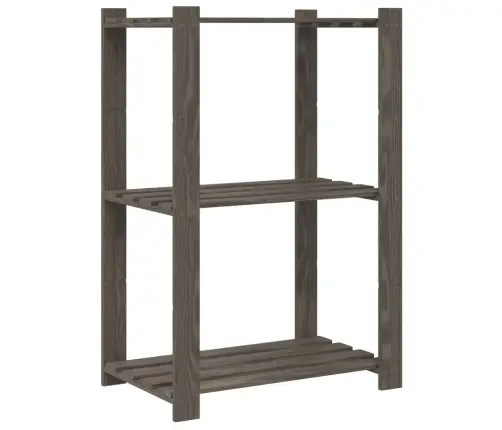 3-Korruseline Hoiuriiul, Hall, 60X38X90 cm Männipuit