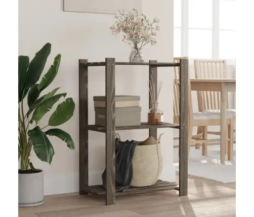 3-Korruseline Hoiuriiul, Hall, 60X38X90 cm Männipuit