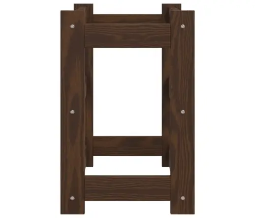 Vīna Pudeļu Plaukts 12 Pudelēm, Brūns Priedes Masīvkoks Vidaxl