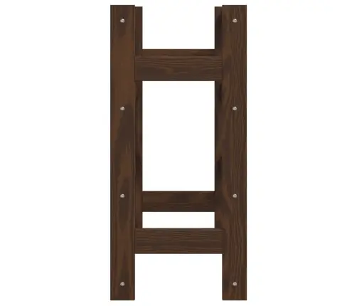 Vīna Pudeļu Plaukts 16 Pudelēm, Brūns Priedes Masīvkoks Vidaxl