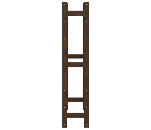 Vīna Pudeļu Plaukts 56 Pudelēm, Brūns Priedes Masīvkoks Vidaxl