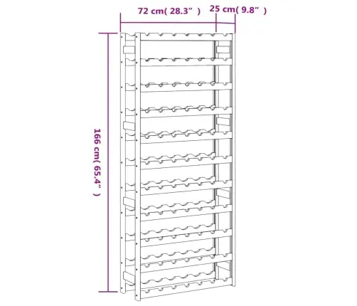Veiniriiul 77 Pudelile, Pruun, Männipuit