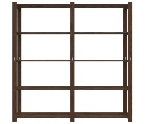 5-Līmeņu Glabāšanas Plaukts, Brūns, 170X38X170 Cm, Priedes Koks Vidaxl