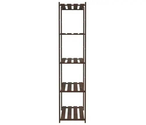 Lentyna Daiktams, 5 Aukštų, Ruda, 80X38X170cm Pušies Masyvas