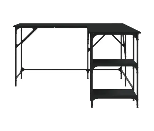 Rašomasis Stalas, Juodas, 139X139X75cm Apdirbta Mediena