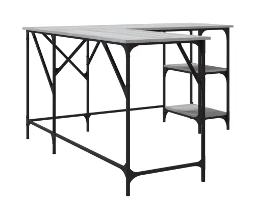 Rašomasis Stalas, Pilkas Ąžuolo, 139X139X75cm Apdirbta Mediena