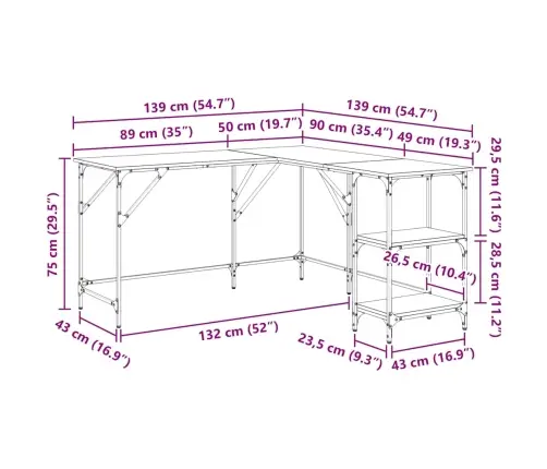 Rašomasis Stalas, Pilkas Ąžuolo, 139X139X75cm Apdirbta Mediena