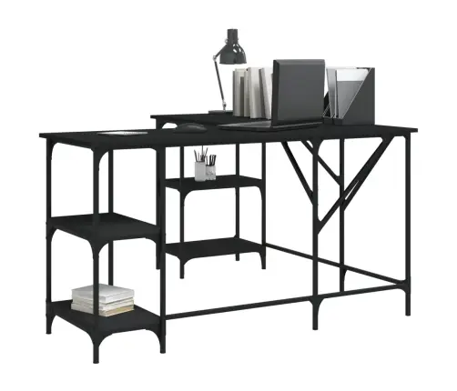 Rakstāmgalds, Melns, 139X139X75 Cm, Inženierijas Koks Vidaxl Rakstāmgalds, Melns, 139X139X75 Cm, Inženierijas Koks Vidaxl