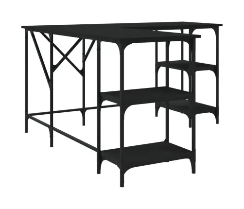 Rakstāmgalds, Melns, 139X139X75 Cm, Inženierijas Koks Vidaxl Rakstāmgalds, Melns, 139X139X75 Cm, Inženierijas Koks Vidaxl