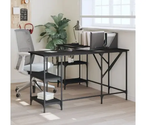 Rakstāmgalds, Melns, 139X139X75 Cm, Inženierijas Koks Vidaxl Rakstāmgalds, Melns, 139X139X75 Cm, Inženierijas Koks Vidaxl