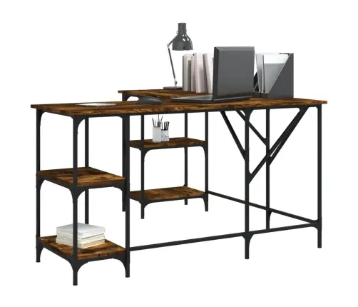 Rakstāmgalds, Ozolkoka Krāsa, 139X139X75 Cm, Inženierijas Koks Vidaxl