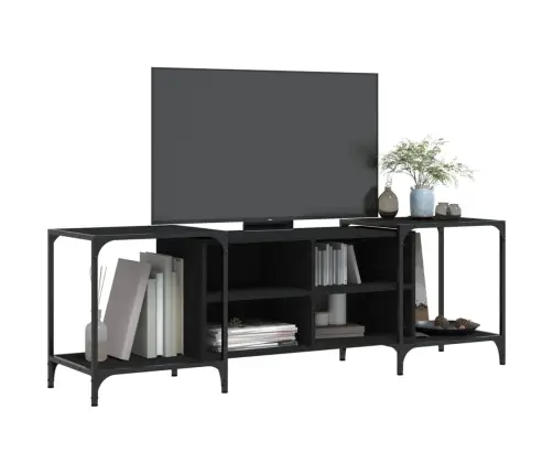 Tv Skapītis, Melns, 153X37X50 Cm, Inženierijas Koks Vidaxl