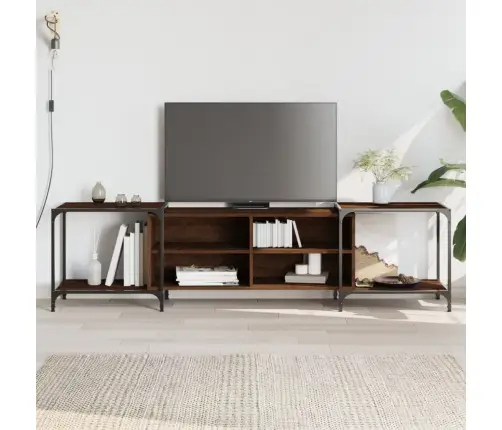 Tv Skapītis, Brūna Ozolkoka, 203X37X50 Cm, Inženierijas Koks Vidaxl