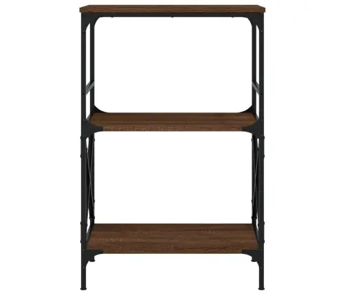 Grāmatu Plaukts, 3 Līmeņi, Ozola Krāsa, 59X35X90,5 Cm, Koks Vidaxl