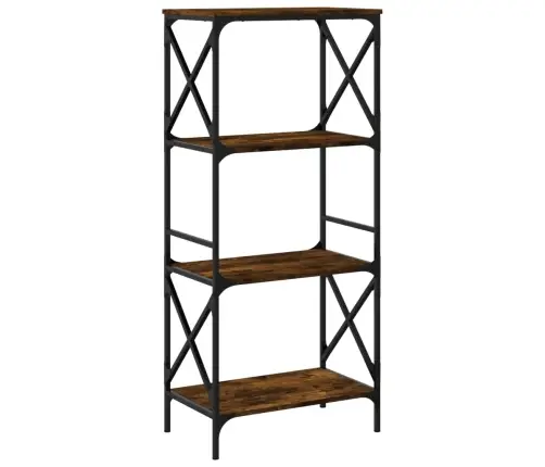 Grāmatu Plaukts, 4 Līmeņi, Ozola Krāsa, 59X35X132 Cm, Koks Vidaxl