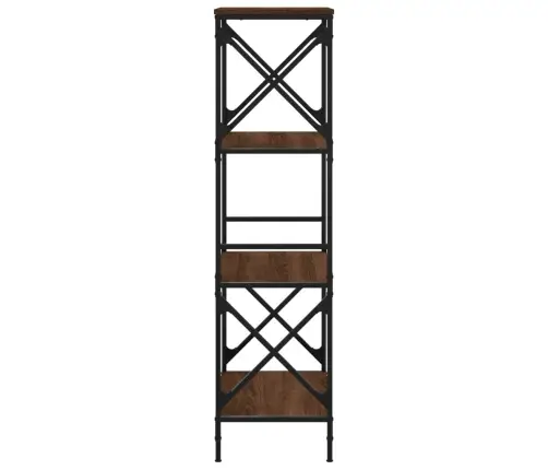 Grāmatu Plaukts, 4 Līmeņi, 59X35X132 Cm, Inženierijas Koks Vidaxl