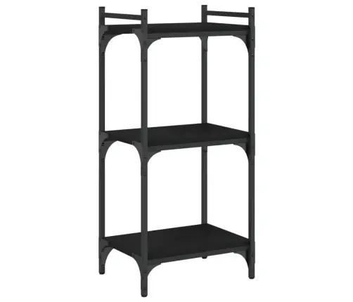 Grāmatu Plaukts, 3 Līmeņi, Melns, 40X30X86Cm, Inženierijas Koks Vidaxl Grāmatu Plaukts, 3 Līmeņi, Melns, 40X30X86Cm, Inženierijas Koks Vidaxl