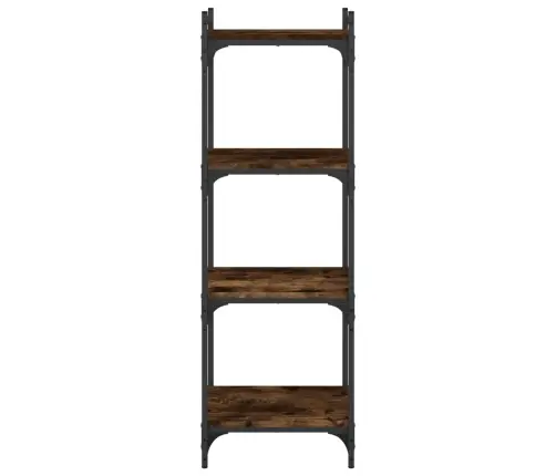 Grāmatu Plaukts, 4 Līmeņi, Ozola Krāsa, 40X30X120 Cm, Koks Vidaxl