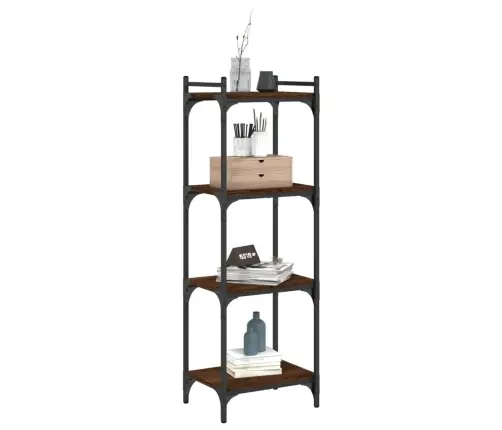 Grāmatu Plaukts, 4 Līmeņi, 40X30X120 Cm, Inženierijas Koks Vidaxl