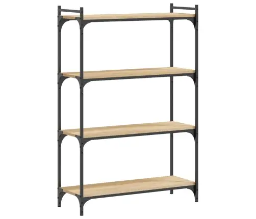 Grāmatu Plaukts, 4 Līmeņi, Ozola Krāsa, 80X30X120 Cm, Koks Vidaxl