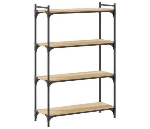 Grāmatu Plaukts, 4 Līmeņi, Ozola Krāsa, 80X30X120 Cm, Koks Vidaxl