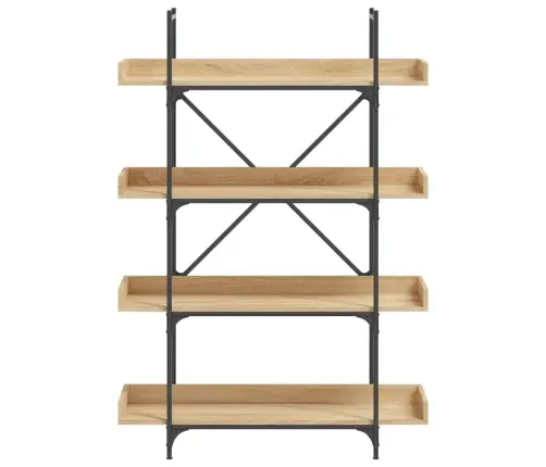 Raamaturiiul 4 Korrust, Sonoma Tamm, 100X33X145,5 cm Tehispuit