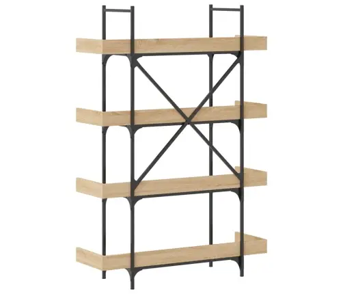 Raamaturiiul 4 Korrust, Sonoma Tamm, 100X33X145,5 cm Tehispuit