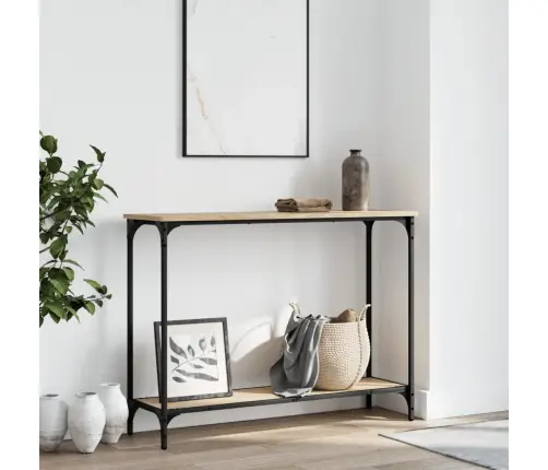 Konsoles Galdiņš, Koka Krāsa, 101X30,5X75 Cm, Inženierijas Koks Vidaxl