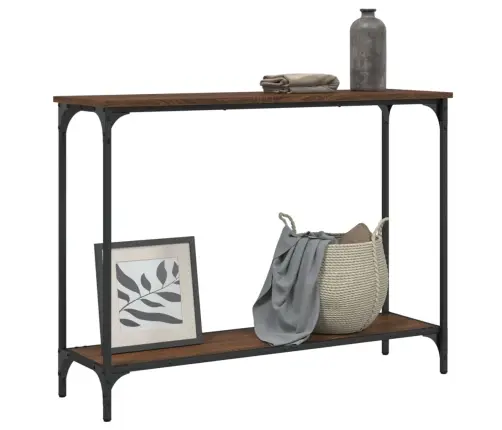 Konsoles Galdiņš, Brūna Koka, 101X30,5X75 Cm, Inženierijas Koks Vidaxl
