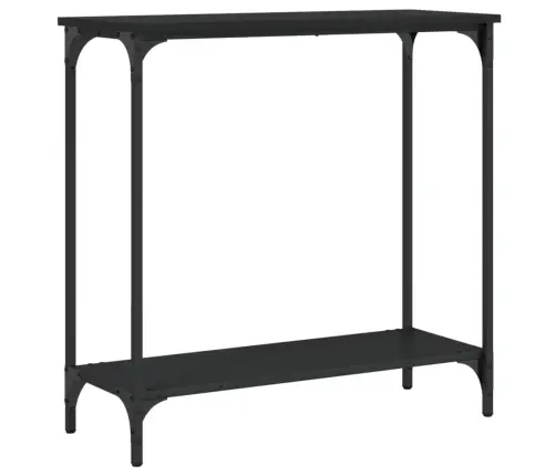 Konsoles Galdiņš, Melns, 75X30,5X75 Cm, Inženierijas Koks Vidaxl
