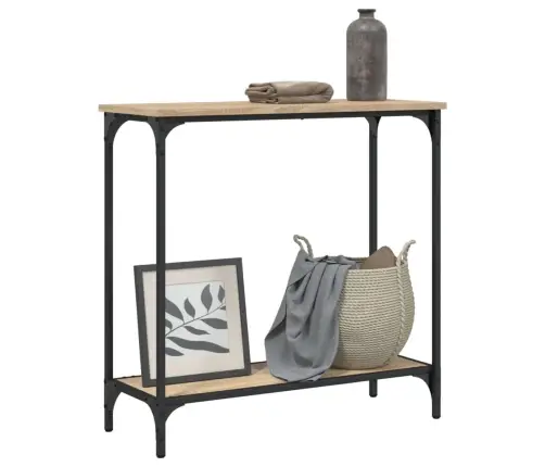 Konsoles Galdiņš, Koka Krāsa, 75X30,5X75 Cm, Inženierijas Koks Vidaxl