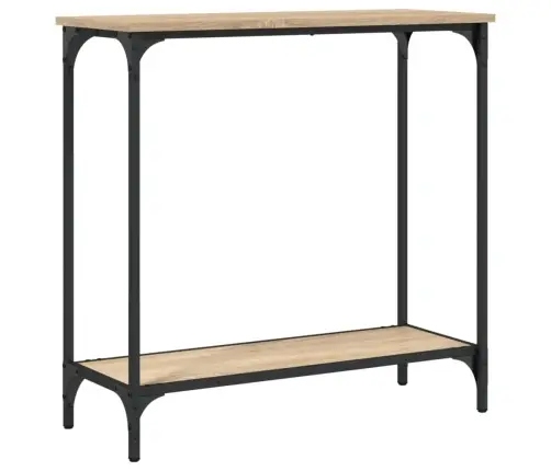 Konsoles Galdiņš, Koka Krāsa, 75X30,5X75 Cm, Inženierijas Koks Vidaxl