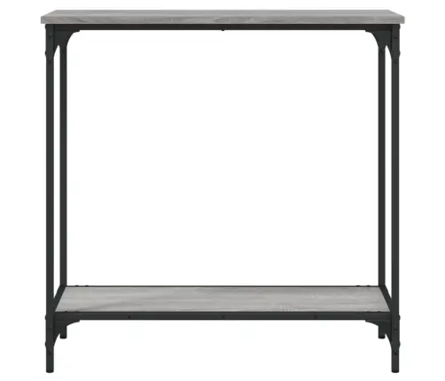 Konsoles Galdiņš, Pelēks, 75X30,5X75 Cm, Inženierijas Koks Vidaxl