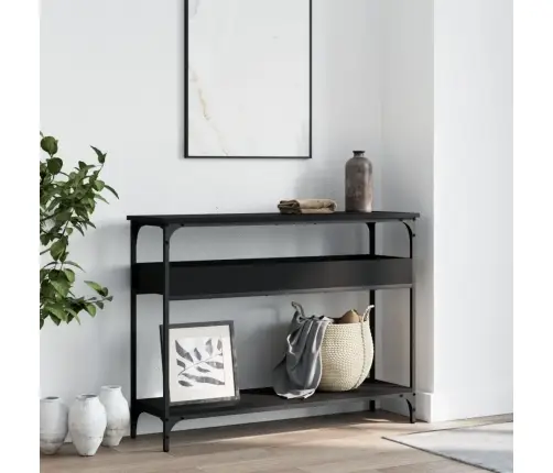 Konsoles Galdiņš, Melns, 100X29X75 Cm, Inženierijas Koks Vidaxl